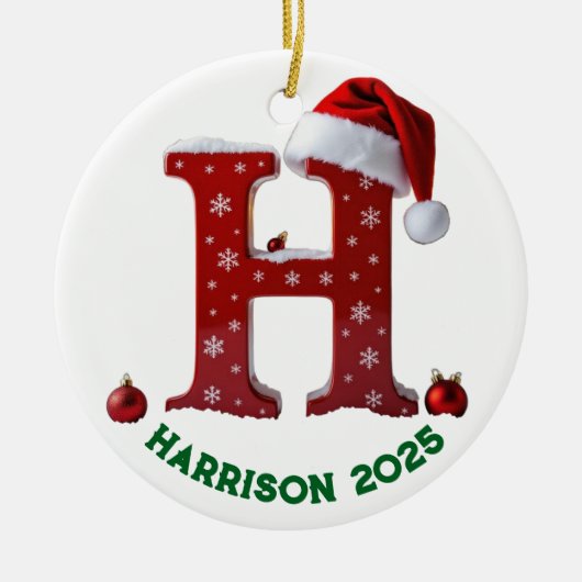 Letter h ceramic ornament (Vorne)