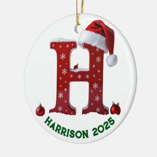 Letter h ceramic ornament (Links)