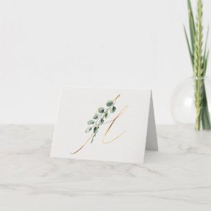 Letter H Decorative Monogram-Note Karte