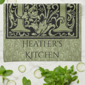 Letter H First Letter Monogram Personalisiert Geschirrtuch (Gefaltet)