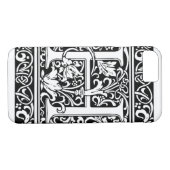 Letter H Mittelalterliche Monogram Art Nouveau Case-Mate iPhone Hülle (Rückseite (Horizontal))