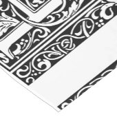 Letter H Mittelalterliche Monogram Art Nouveau Kurzer Tischläufer (Ecke)