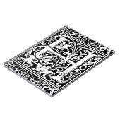 Letter H Mittelalterliche Monogram Art Nouveau Notizblock (Linke Seite)
