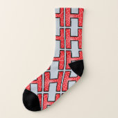 Letter H Mix N Match All-over-Socken Socken (Links - Außen)