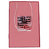 Letter H Monogram Initial USA Mittlere Geschenktüte (Vorderseite)