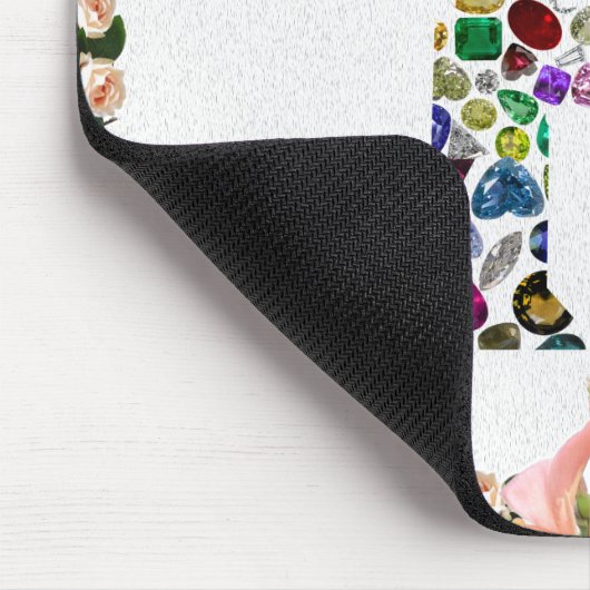 Letter H Monogram Mousepad (Ecke)