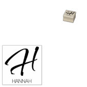 Letter H Monogram Personalisierte Gummi-Briefmarke Gummistempel (Stempel)