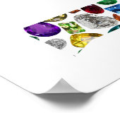 Letter H Monogram Poster (Ecke)