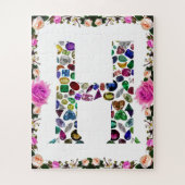 Letter H Monogram Puzzle (Vertikal)