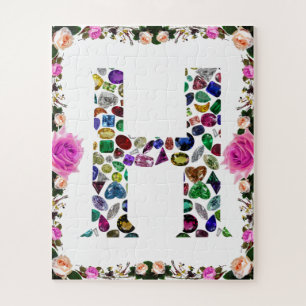 Letter H Monogram Puzzle