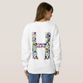 Letter H Monogram Sweatshirt (Schwarz voll)