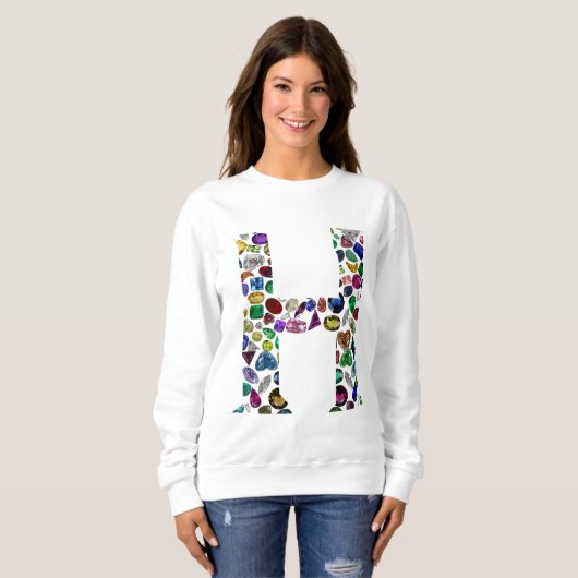 Letter H Monogram Sweatshirt (Vorne ganz)