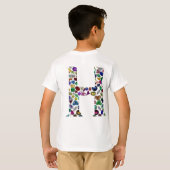 Letter H Monogram T-Shirt (Schwarz voll)