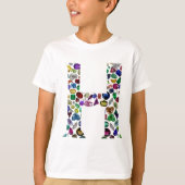 Letter H Monogram T-Shirt (Vorderseite)