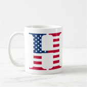 Letter H Patriotic Tasse (Links)