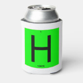 Letter H periodic table of elements Dosenkühler (Kanne Rückseite)