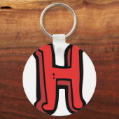 Letter H Schlüsselanhänger (Vorderseite)