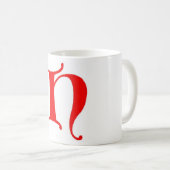 Letter H-Tasse Kaffeetasse (VorderseiteRechts)