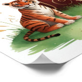 Letter H Tiger Fairy Poster - Alphabet Art (Ecke)