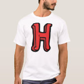 Letter H Womens Active T-Shirt (Vorderseite)