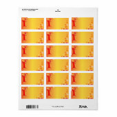 Letter I Address Label Adressaufkleber (Vorne)