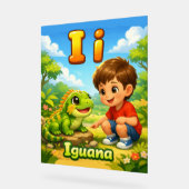 Letter I Alphabet Poster – I is for Iguana (Winkel)