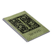 Letter I First Letter Monogram Notizblock (Rechte Seite)