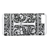Letter I Medival Monogram Art Nouveau Case-Mate iPhone Hülle (Rückseite (Horizontal))
