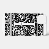 Letter I Medival Monogram Art Nouveau Case-Mate iPhone Hülle (Rückseite (Horizontal))