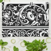 Letter I Medival Monogram Art Nouveau Geschirrtuch (Gefaltet)