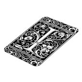 Letter I Medival Monogram Art Nouveau Magnet (Linke Seite)