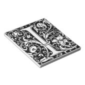 Letter I Medival Monogram Art Nouveau Notizblock (angewinkelt)