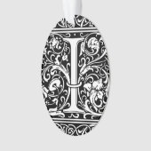 Letter I Medival Monogram Art Nouveau Ornament (Vorderseite)