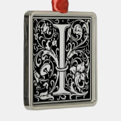 Letter I Medival Monogram Art Nouveau Ornament Aus Metall (Rechts)