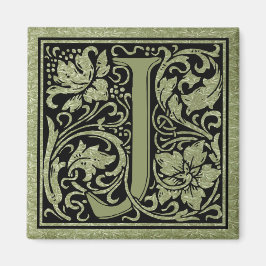 Letter J First Letter Monogram Magnet