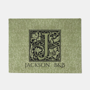 Letter J First Letter Monogram Personalisiert Fußmatte