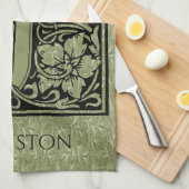 Letter J First Letter Monogram Personalisiert Geschirrtuch (Viertel Falte)