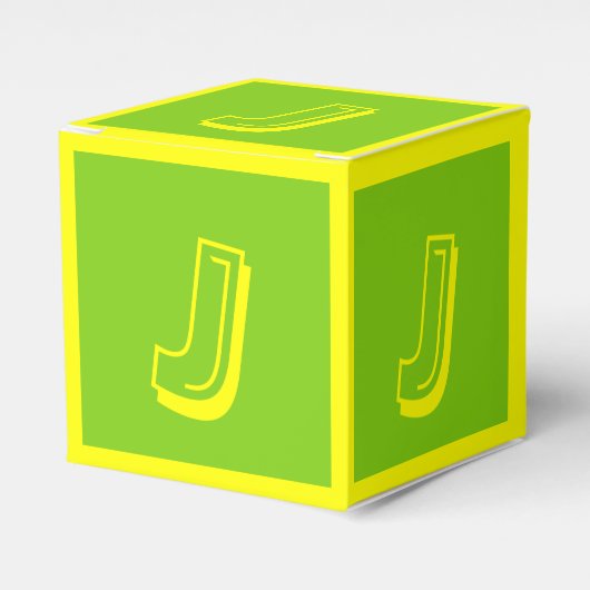 Letter J Gebäude Block Box von Janz Geschenkschachtel (Vorderseite)