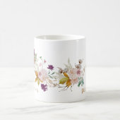 Letter J - Gold Floral Name Schwesterkollege Freun Kaffeetasse (Mittel)