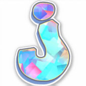 Letter J _ Graffiti Alphabet Letters Aufkleber (Vorderseite)