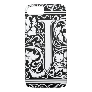 Letter J Medieval Monogram Art Nouveau iPhone 8/7 Hülle