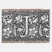 Letter J Medieval Monogram Art Nouveau Decke (Vorderseite)