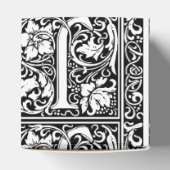 Letter J Medieval Monogram Art Nouveau Geschenkschachtel (Oben)