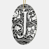 Letter J Medieval Monogram Art Nouveau Keramik Ornament (Links)