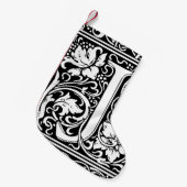 Letter J Medieval Monogram Art Nouveau Kleiner Weihnachtsstrumpf (Vorderansicht (hängend))