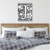 Letter J Medieval Monogram Art Nouveau Leinwanddruck (Insitu (Schlafzimmer))