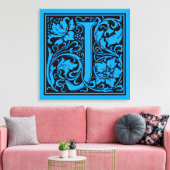 Letter J Medieval Monogram Art Nouveau Leinwanddruck (Insitu (Wohnzimmer))