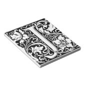 Letter J Medieval Monogram Art Nouveau Notizblock (angewinkelt)