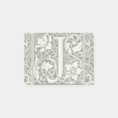 Letter J Medieval Monogram Art Nouveau Post-it Klebezettel (Vorderseite)