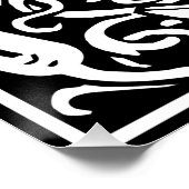 Letter J Medieval Monogram Art Nouveau Poster (Ecke)